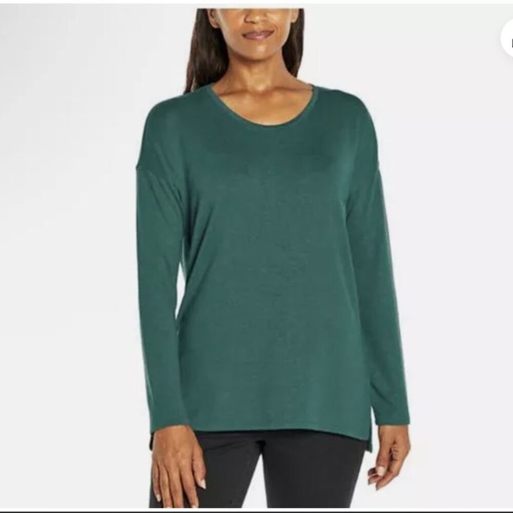 Banana Republic Ladies' Long Sleeve Crewneck - Green - M